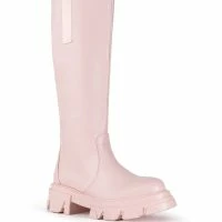AZALEA WANG THERE SHE GOES FLATFORM BOOT IN PINK -Sewing Down South shop azalea wang there she goes flatform boot in pink pink 3 3