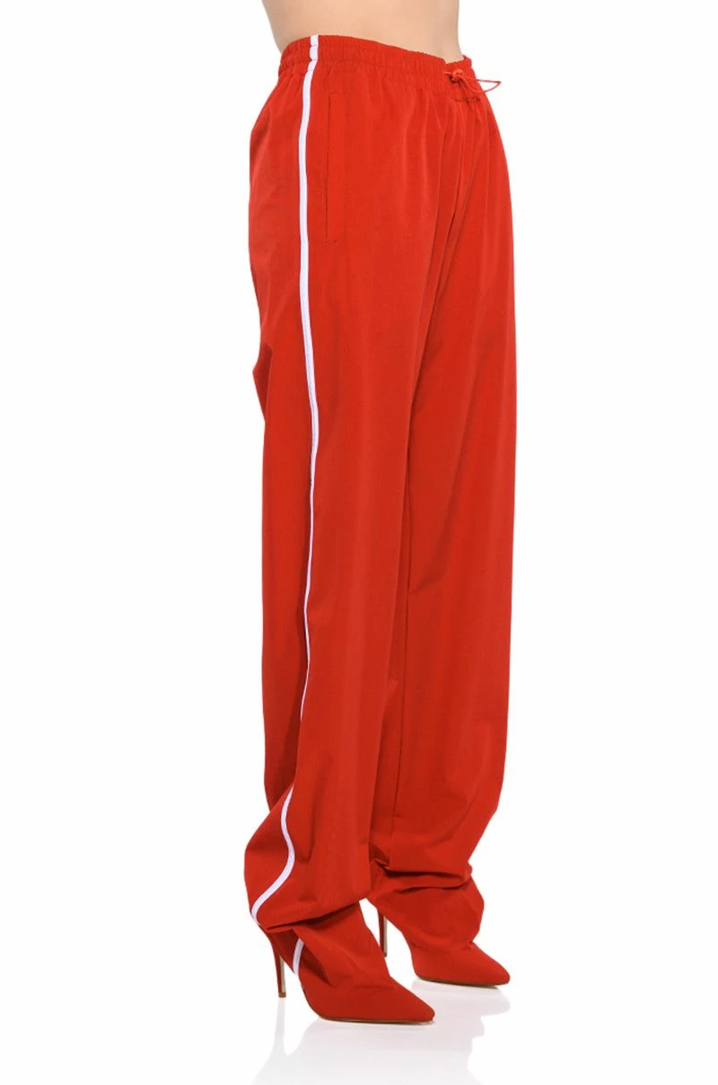 AZALEA WANG TRACK PANT BOOT IN RED 5 AZALEA WANG TRACK PANT BOOT IN RED - Image 5