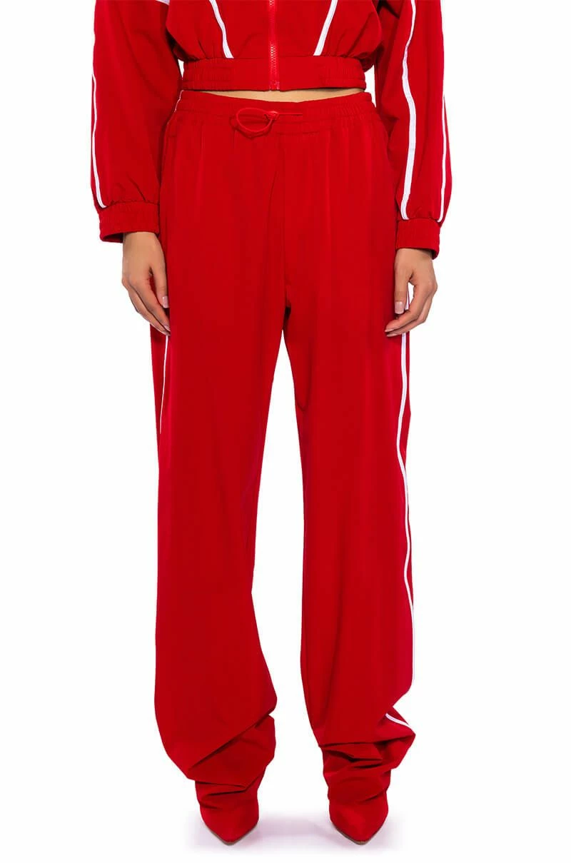 AZALEA WANG TRACK PANT BOOT IN RED 6 AZALEA WANG TRACK PANT BOOT IN RED - Image 6