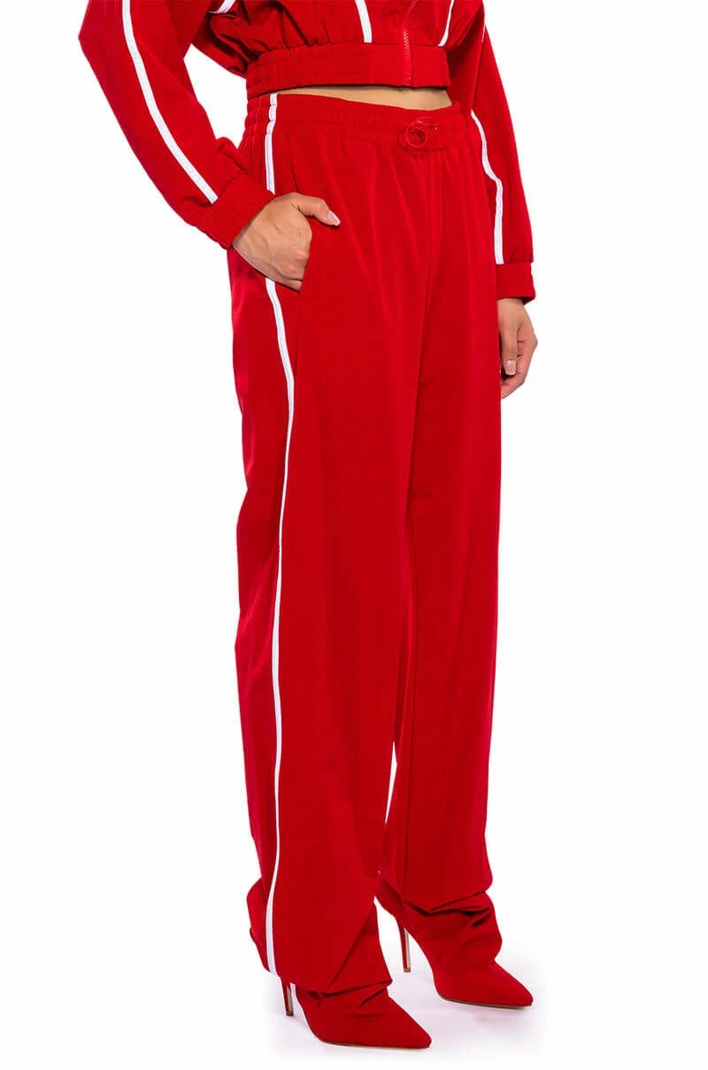 AZALEA WANG TRACK PANT BOOT IN RED 7 AZALEA WANG TRACK PANT BOOT IN RED - Image 7