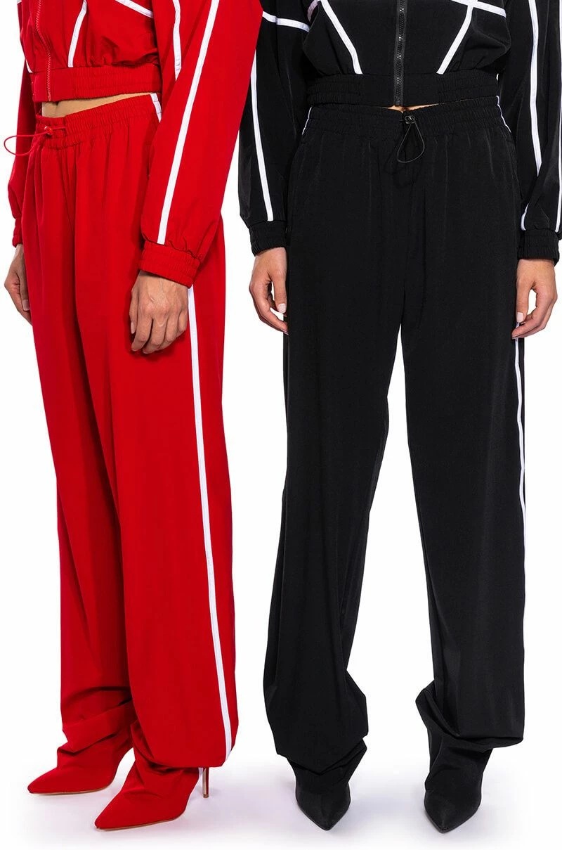 AZALEA WANG TRACK PANT BOOT IN RED 9 AZALEA WANG TRACK PANT BOOT IN RED - Image 9