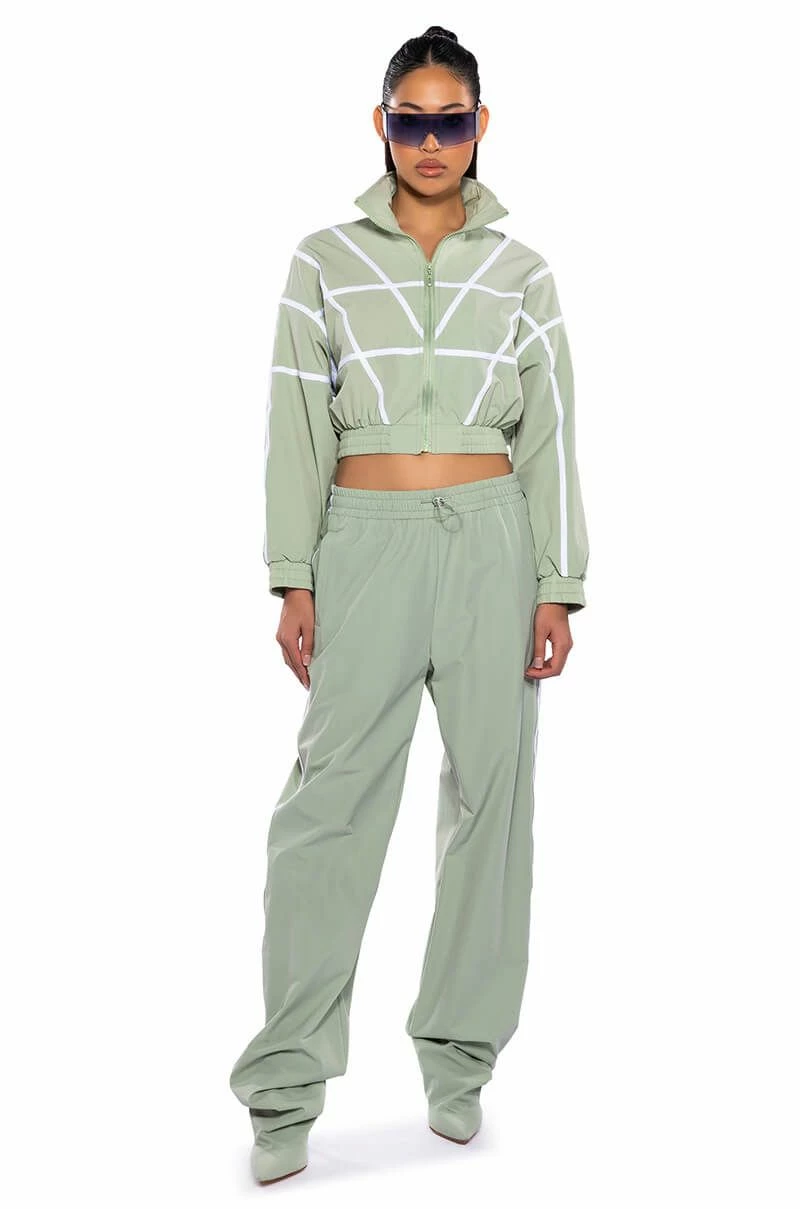 AZALEA WANG TRACK PANT BOOT IN SAGE GREEN 8 AZALEA WANG TRACK PANT BOOT IN SAGE GREEN - Image 8