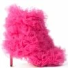 AZALEA WANG TUTU TULLE STILETTO BOOTIE IN FUCHSIA