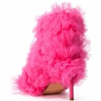AZALEA WANG TUTU TULLE STILETTO BOOTIE IN FUCHSIA -Sewing Down South shop azalea wang tutu tulle stiletto bootie in fuchsia fuchsia 4 4