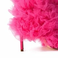 AZALEA WANG TUTU TULLE STILETTO BOOTIE IN FUCHSIA -Sewing Down South shop azalea wang tutu tulle stiletto bootie in fuchsia fuchsia 5 5