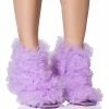 AZALEA WANG TUTU TULLE STILETTO BOOTIE IN PURPLE