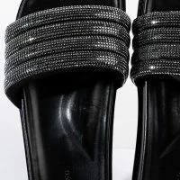 AZALEA WANG UNWIND WITH ME FLAT SANDAL IN BLACK -Sewing Down South shop azalea wang unwind with me flat sandal in black black 7 7