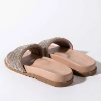 AZALEA WANG UNWIND WITH ME FLAT SANDAL IN NUDE -Sewing Down South shop azalea wang unwind with me flat sandal in nude nude 5 5