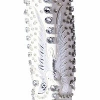 AZALEA WANG UPBEAT RHINESTONE EMBELLISHED WESTERN BOOT IN WHITE -Sewing Down South shop azalea wang upbeat rhinestone embellished western boot in white white 5 5