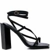 AZALEA WANG VALLEA CHUNKY SANDAL IN BLACK