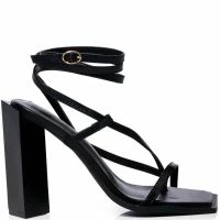 AZALEA WANG VALLEA CHUNKY SANDAL IN BLACK