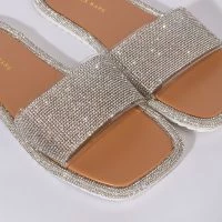 AZALEA WANG WAKE ME WHEN ITS ALL OVER FLAT SANDAL IN NUDE -Sewing Down South shop azalea wang wake me when its all over flat sandal in nude nude 6 6