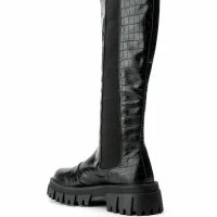 AZALEA WANG WE OUTSIDE FLATFORM BOOT IN BLACK -Sewing Down South shop azalea wang we outside flatform boot in black black 4 4