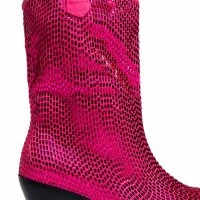 AZALEA WANG WELLINGTON EMBELLISHED WESTERN BOOTIE IN FUCHSIA -Sewing Down South shop azalea wang wellington embellished western bootie in fuchsia fuchsia 5 5