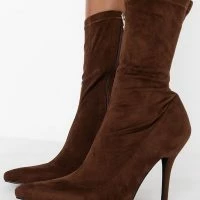 AZALEA WANG YOURE IN THE MOOD FOR A DANCE BOOTIE IN BROWN -Sewing Down South shop azalea wang youre in the mood for a dance bootie in brown brown 5 5