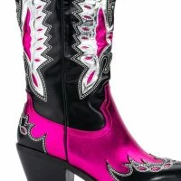 AZALEA WANG THE IT GIRL COWBOY BOOT IN PINK -Sewing Down South shop azalea wang zaina wedge boot in pink pink 5 5