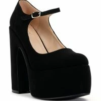 BERLIN CHUNKY PLATFORM MARY JANE PUMP -Sewing Down South shop berlin chunky patent pump black 3 3
