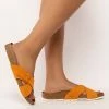 BIRKENSTOCK NARROW FIT SIENNA RUSSET ORANGE SUEDE SANDAL