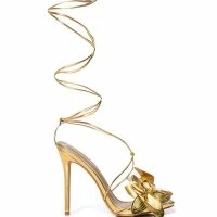 BLOOMING GOLD FLOWER SANDAL -Sewing Down South shop blooming gold flower sandal gold 2 2 c1