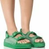 CORTA EMBELLISHED FLAT SANDAL IN GREEN