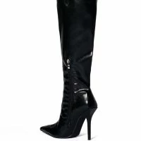 CUTE GENES WESTERN STILETTO BOOT -Sewing Down South shop cute genes western stiletto boot black 4 4