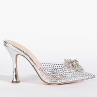 DIVINNY EMBELLISHED PUMP IN SILVER -Sewing Down South shop divinny embellished pump in silver silver 3 3