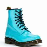 DR. MARTENS 1460 W PATENT LAMPER BOOTS -Sewing Down South shop dr martens 1460 w patent lamper boots blue 3 3 c1