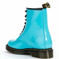 DR. MARTENS 1460 W PATENT LAMPER BOOTS -Sewing Down South shop dr martens 1460 w patent lamper boots blue 4 4 c1
