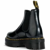 DR MARTENS 2976 QUAD POLISHED SMOOTH -Sewing Down South shop dr martens 2976 quad polished smooth black 4 4