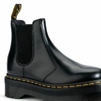 DR MARTENS 2976 QUAD POLISHED SMOOTH -Sewing Down South shop dr martens 2976 quad polished smooth black 5 5