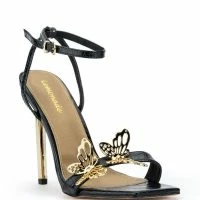 DURATION STILETTO SANDAL IN BLACK -Sewing Down South shop duration stiletto sandal in black black 3 3