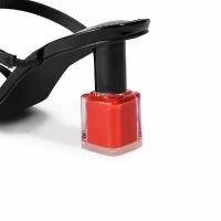 FINISHING TOUCHES NAIL POLISH MULE SANDAL IN BLACK -Sewing Down South shop finishing touches nail polish mule sandal in black black 5 5