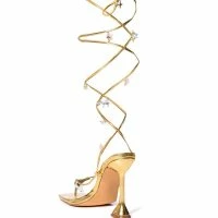 ISLA STAR STRAPPY SANDAL IN GOLD -Sewing Down South shop isla star strappy sandal in gold gold 4 4 c1