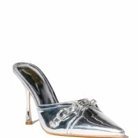 ISN'T IT ROMANTIC SILVER METALLIC PUMP -Sewing Down South shop isnt it romantic silver metallic pump silver 3 3
