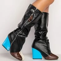 ITS A LOOK MULTI COLORED CHUNKY BOOT -Sewing Down South shop its a look multi colored chunky boot multi 4 4
