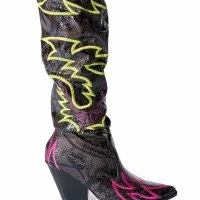 KELSEY OVER THE KNEE WESTERN BOOT IN BROWN MULTI -Sewing Down South shop kelsey over the knee western boot in brown multi brown 5 5