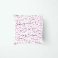 Sewing Down South Sea Of Pink Minnows Pillow