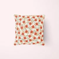 Sewing Down South Poppies Pillow