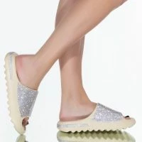 LET IT GO FLAT SANDAL IN BONE