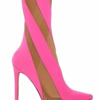 LILITH MESH THIGH HIGH BOOT IN PINK -Sewing Down South shop lilith mesh thigh high boot in pink pink 5 5