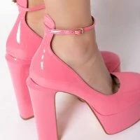 LOVERS LANE PATENT PINK CHUNKY MARY JANES 9 LOVERS LANE PATENT PINK CHUNKY MARY JANES -Sewing Down South shop lovers lane patent pink chunky mary janes pink 5 5