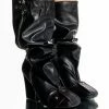 LUXE IN LOVE KNEE HIGH CHUNKY BOOT IN BLACK