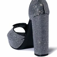 MADE FOR THIS EMBELLISHED CHUNKY HEEL SANDAL IN BLACK -Sewing Down South shop made for this embellished chunky heel sandal in black black 4 4