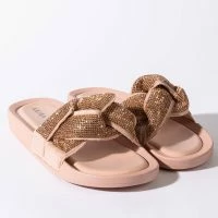 MAKE IT EASY FLAT SANDAL IN PINK -Sewing Down South shop make it easy flat sandal in pink pink 4 4