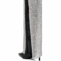 METIZER CHAINMAIL STILETTO WEDGE BOOT IN BLACK PATENT -Sewing Down South shop metizer chainmail stiletto wedge boot in black patent black 4 4