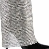 METIZER CHAINMAIL STILETTO WEDGE BOOT IN BLACK PATENT -Sewing Down South shop metizer chainmail stiletto wedge boot in black patent black 5 5