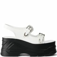 MONSTER JAM FLATFORM SANDAL IN WHITE