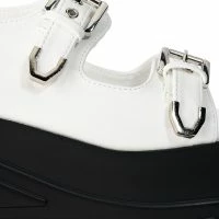 MONSTER JAM FLATFORM SANDAL IN WHITE -Sewing Down South shop monster jam flatform sandal in white white 5 5