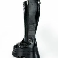 NEW KIDS FLATFORM BOOT IN BLACK -Sewing Down South shop new kids flatform boot in black black 5 5