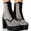 NEW STORY RHINESTONE LACE UP BOOTIE